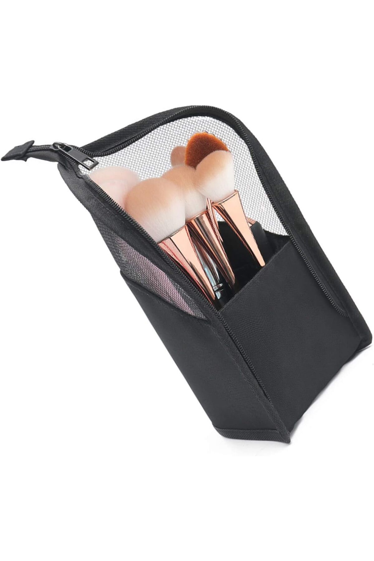 ZENİTH-Black Travel Makeup Brush Bag 4