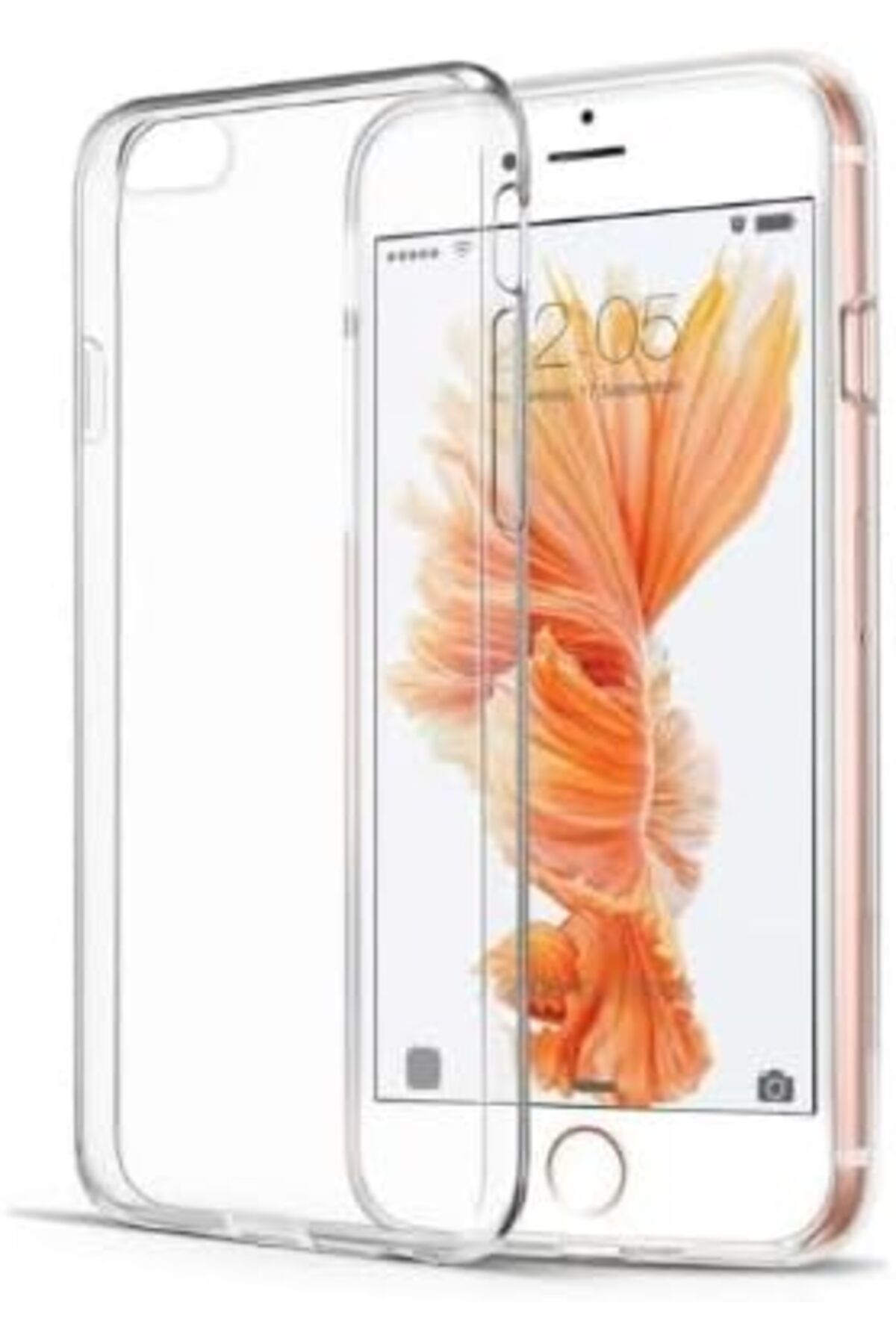 NcK iPhone 6 Plus / 6S Plus Uyumlu Şeffaf Süper Silikon Kılıf