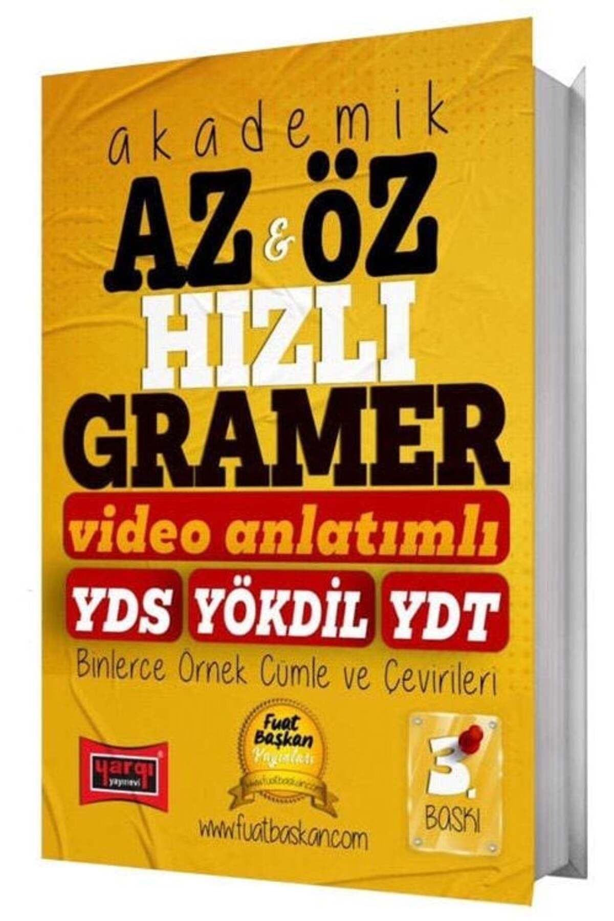 Yargı Yayınları Yargı YDS YÖKDİL YDT Az ve Öz Hızlı Gramer Video Anlatımlı - Fuat Başkan Yargı Yayınları