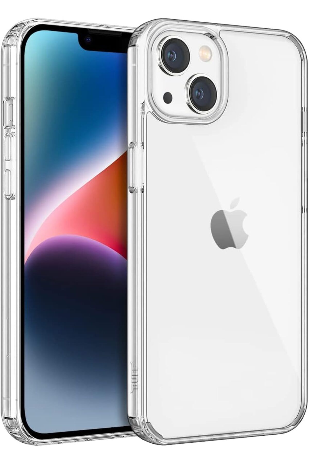 NcK LABS iPhone 14 Air Hybrid Kılıf, Silikon, Şeffaf