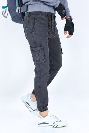 modacix Jogger Likralı, Beli Lastikli Kot Erkek Kargo Pantolon - Erkek Kot Pa...