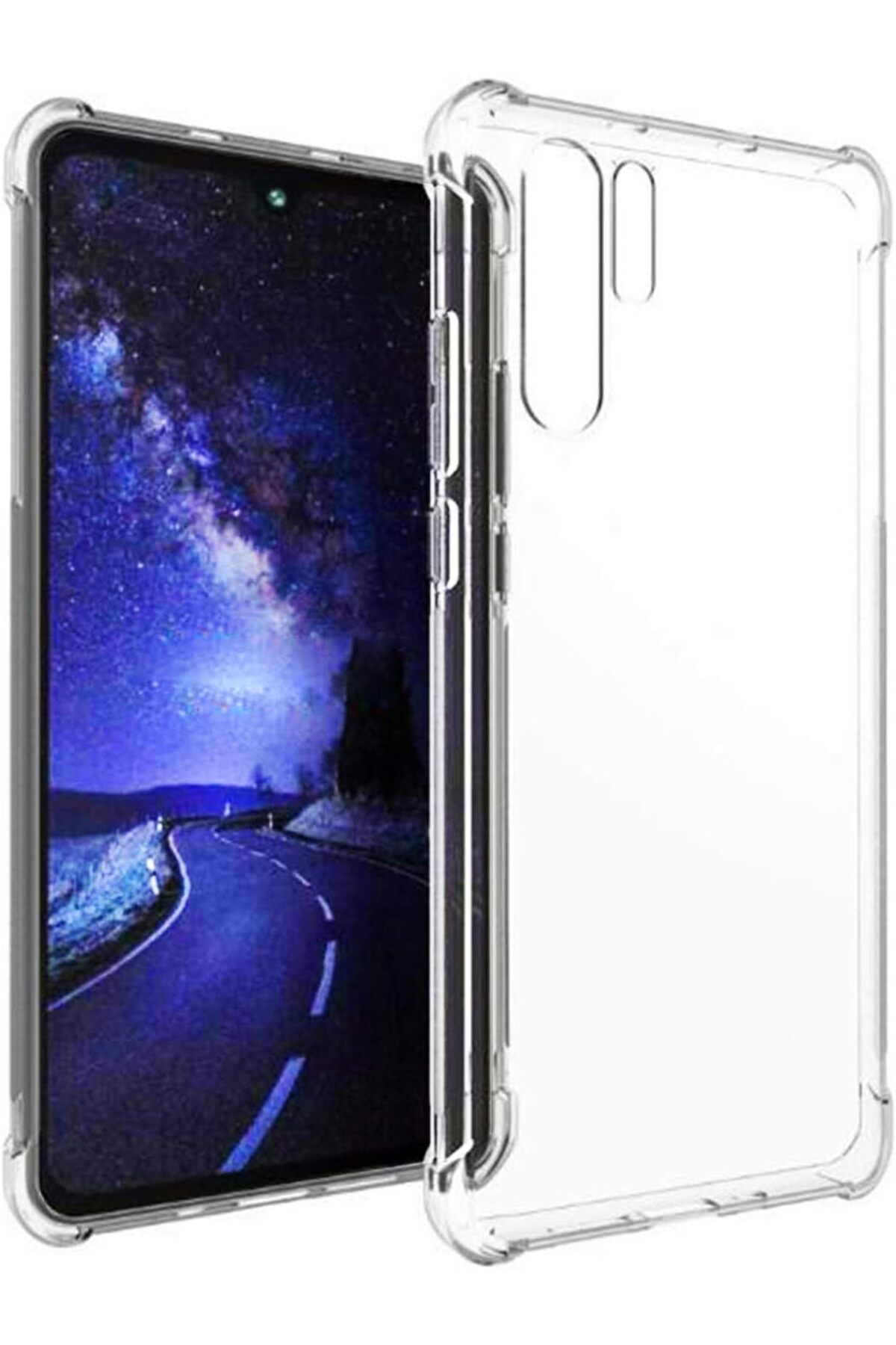 NcK Shock Absorbing için Kılıf Huawei P30 Pro Şeffaf [P30 Pro ile Uyumlu Kılıf - Şeffaf]