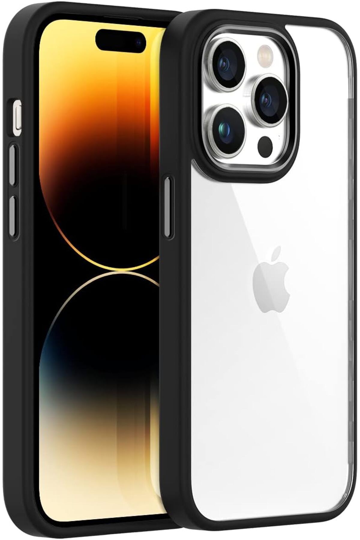 NcK iPhone 14 Pro New Air Bumper Kılıf, Koruyucu Telefon Kılıfı, Siyah