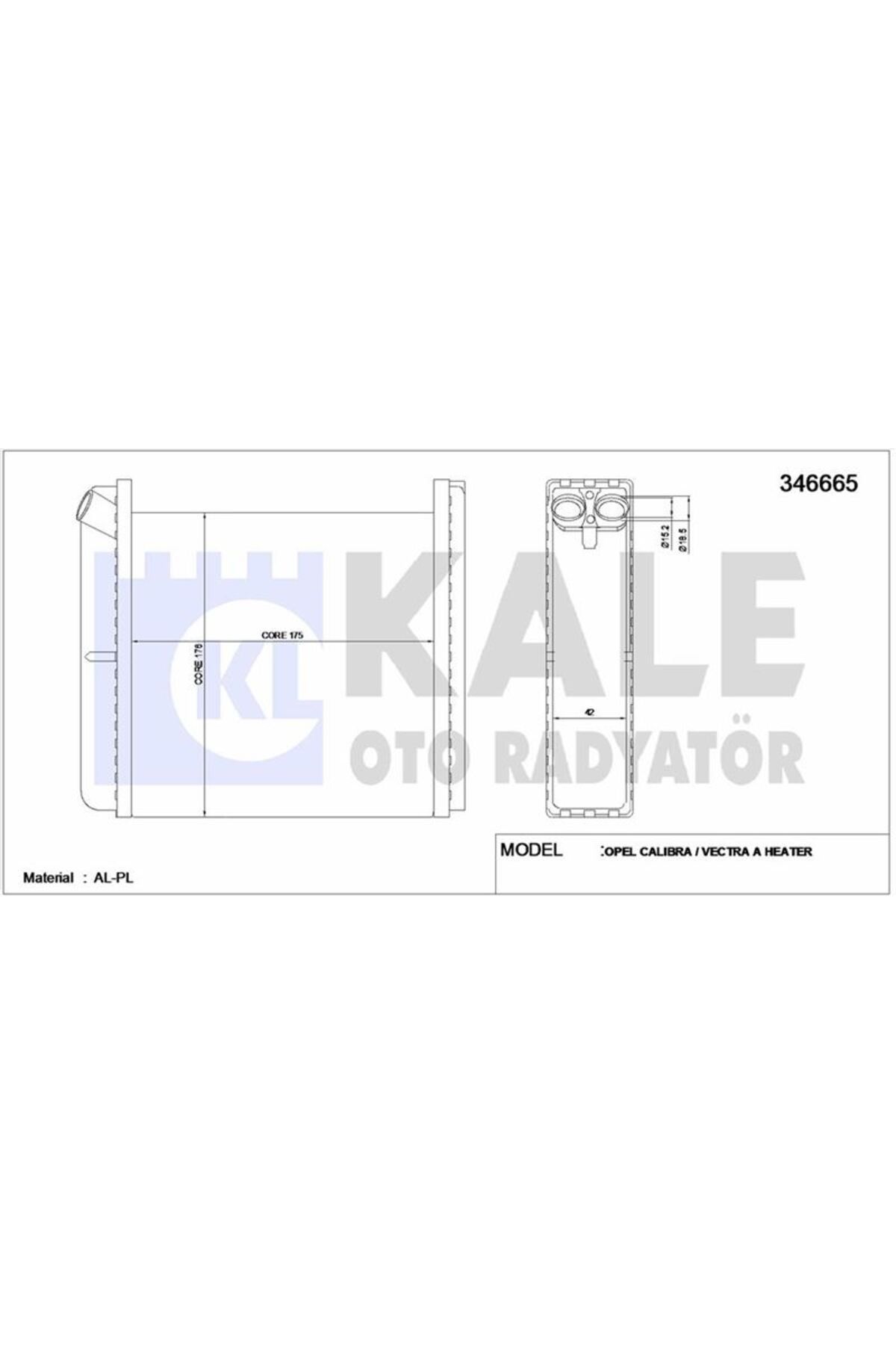 KALE RADYATÖR KALORIFER RADYATORU VECTRA A / CALIBRA
