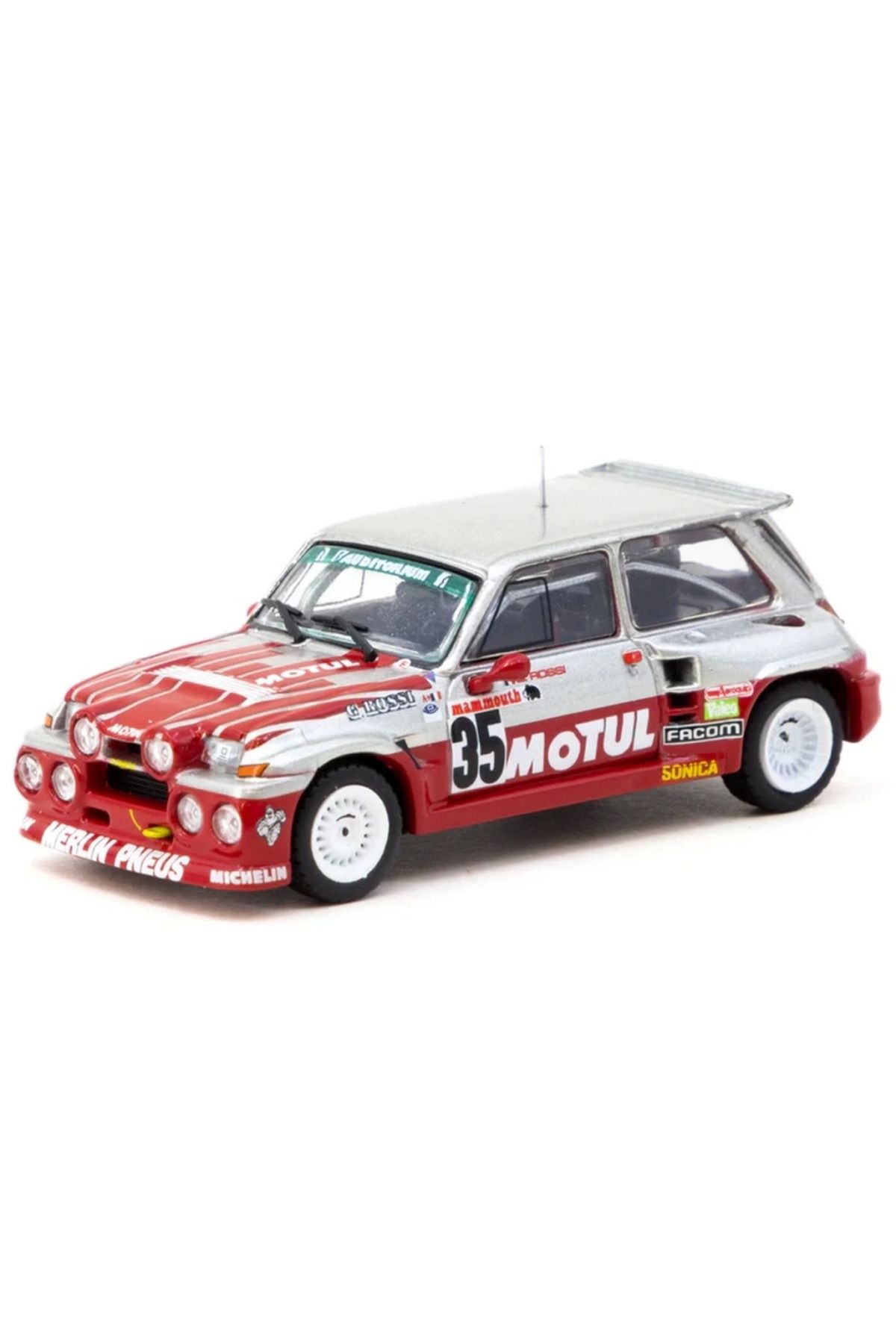 TWOX Çocuk Tarmac Works 1/64 Renault 5 MAXI Turbo European Hill-Climb Championship 1987 Giovanni Rossi