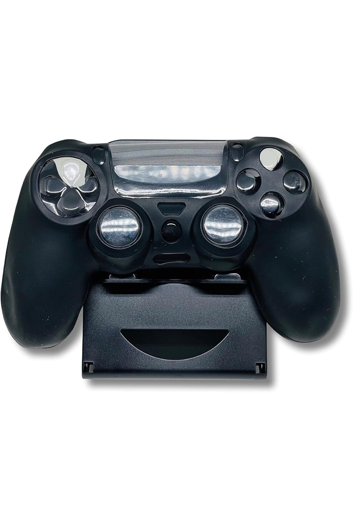 NcK Ps4 Joystick Uyumlu Silikon Kılıf Koruyucu Kılıf Siyah