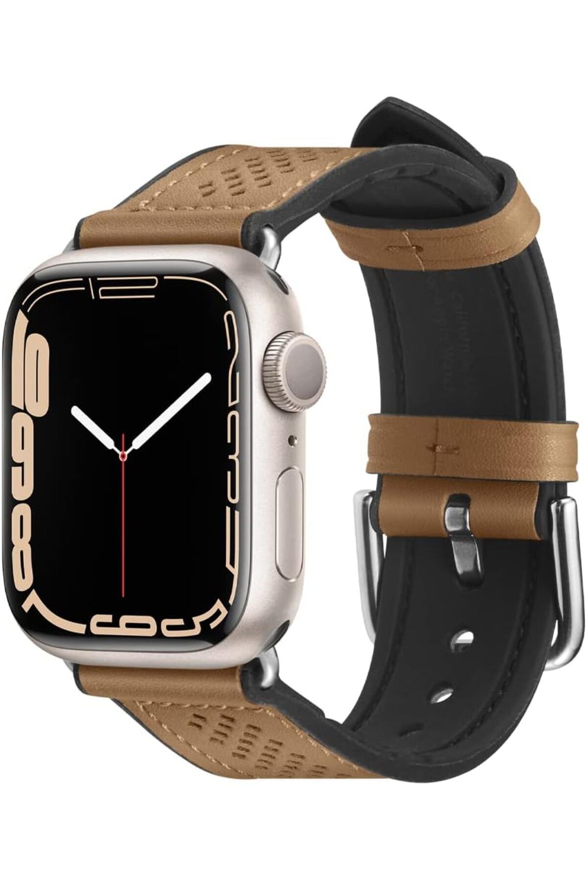 NcK Apple Watch 40mm / 38mm (Seri 1/2/3/4/5/6/SE ile Uyumlu) Kayış Retro Fit Brown - 061MP25077