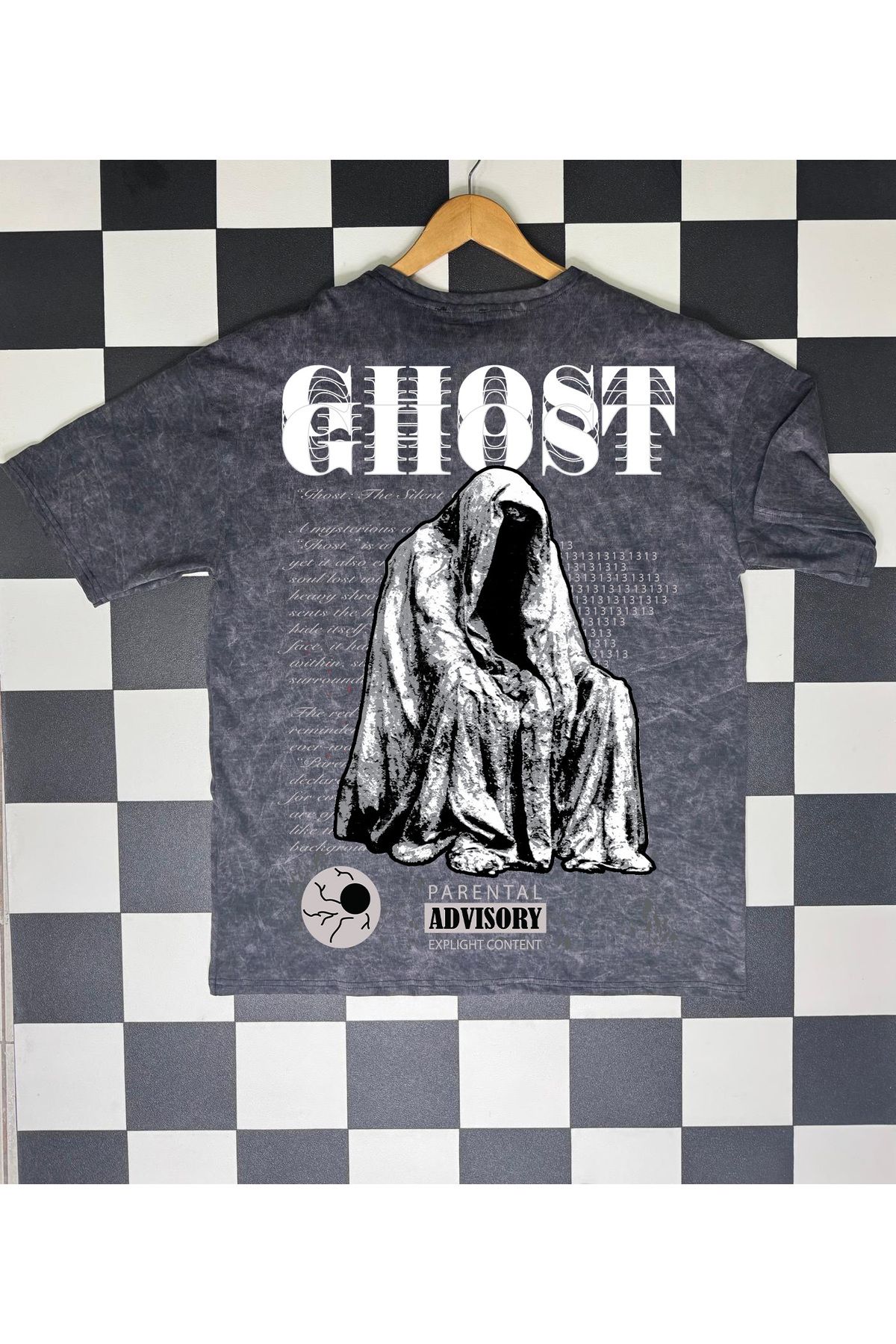 TOMRİS TASARIM GHOST BASKILI T-SHİRT