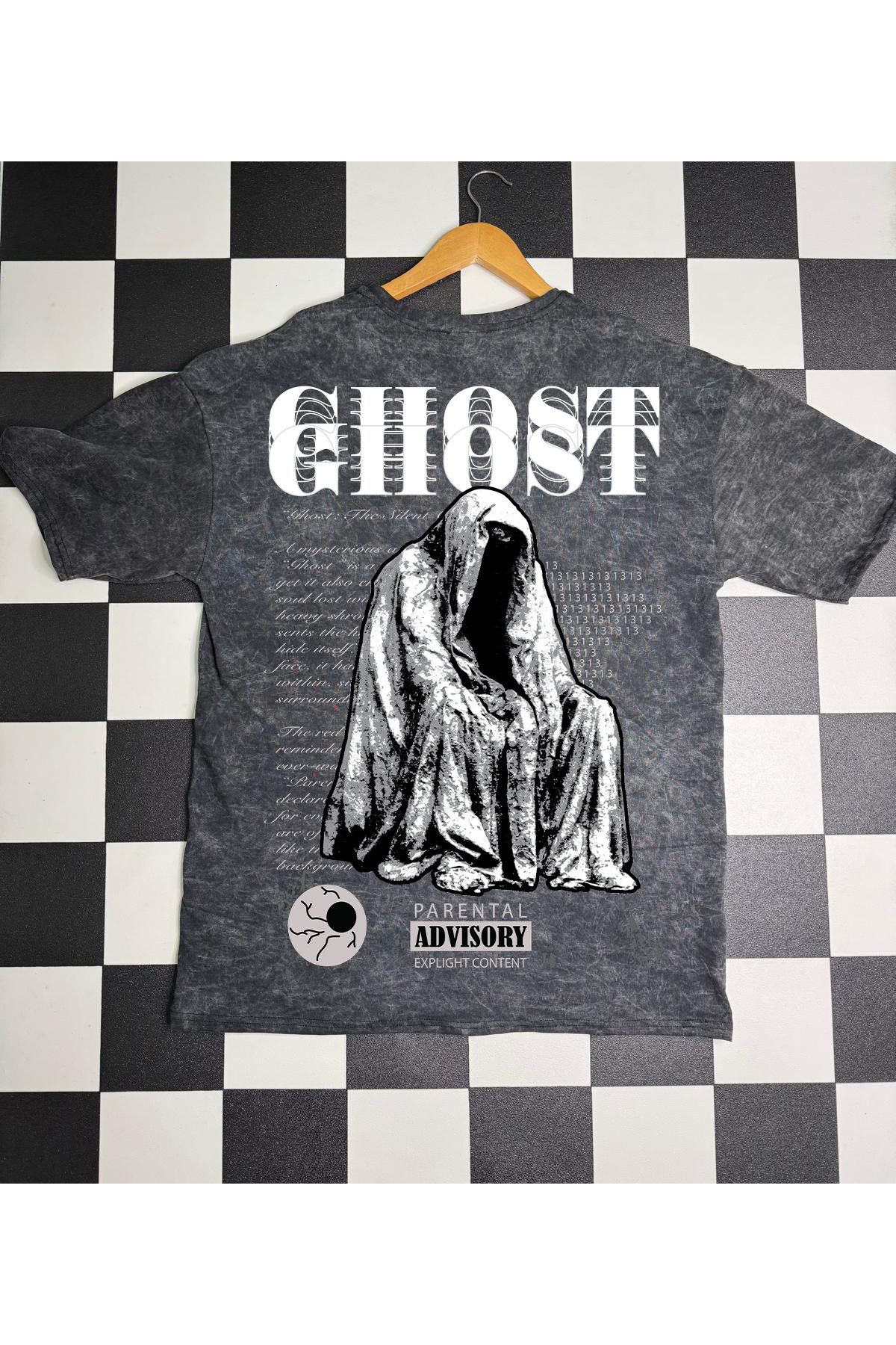 TOMRİS TASARIM GHOST BASKILI T-SHİRT