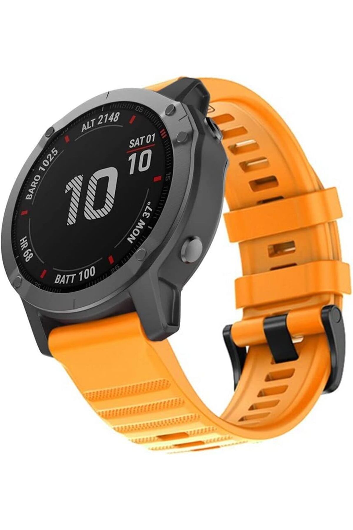 NcK Garmin Fenix 7X için Kordon Quick Fit Strap Band Hardal