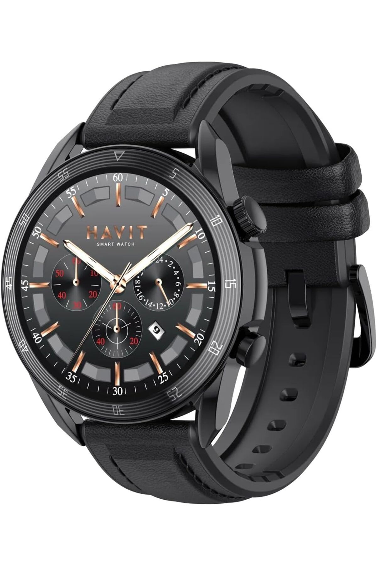 NcK Watch M9030 Pro Amoled Hd 46MM Akıllı Saat - Sesli Telefon Görüşmesi SİYAH