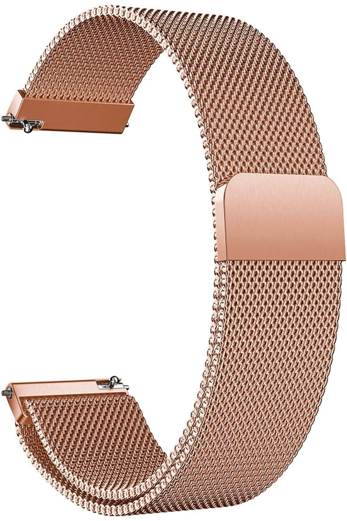 NcK Huawei Watch GT3 42mm için Kordon Milanese Loop Rose Gold