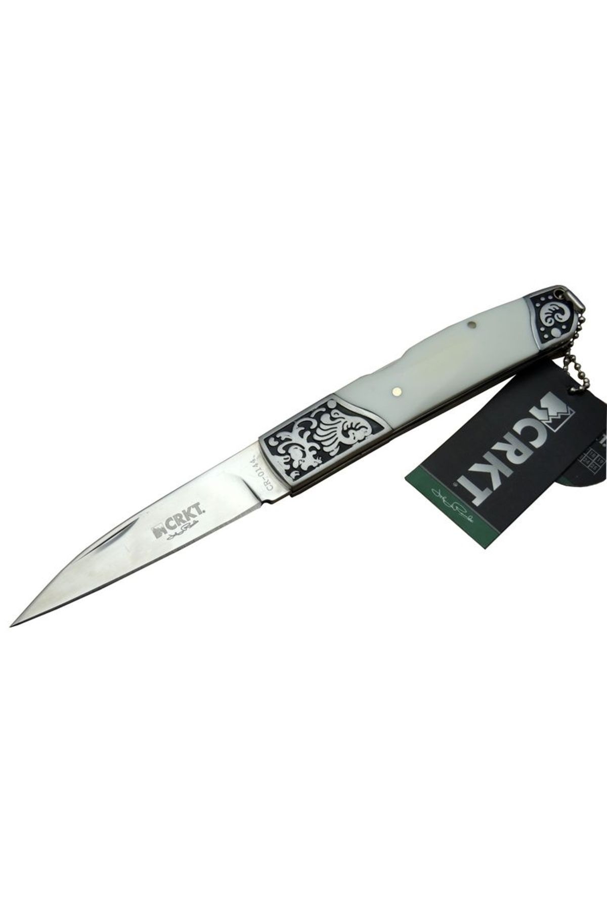 evimdeyokyok CRKT CR 0144 WY Kamp Çakı 20 cm - Sedef Saplı, Kılıflı, Kutulu TdrTR