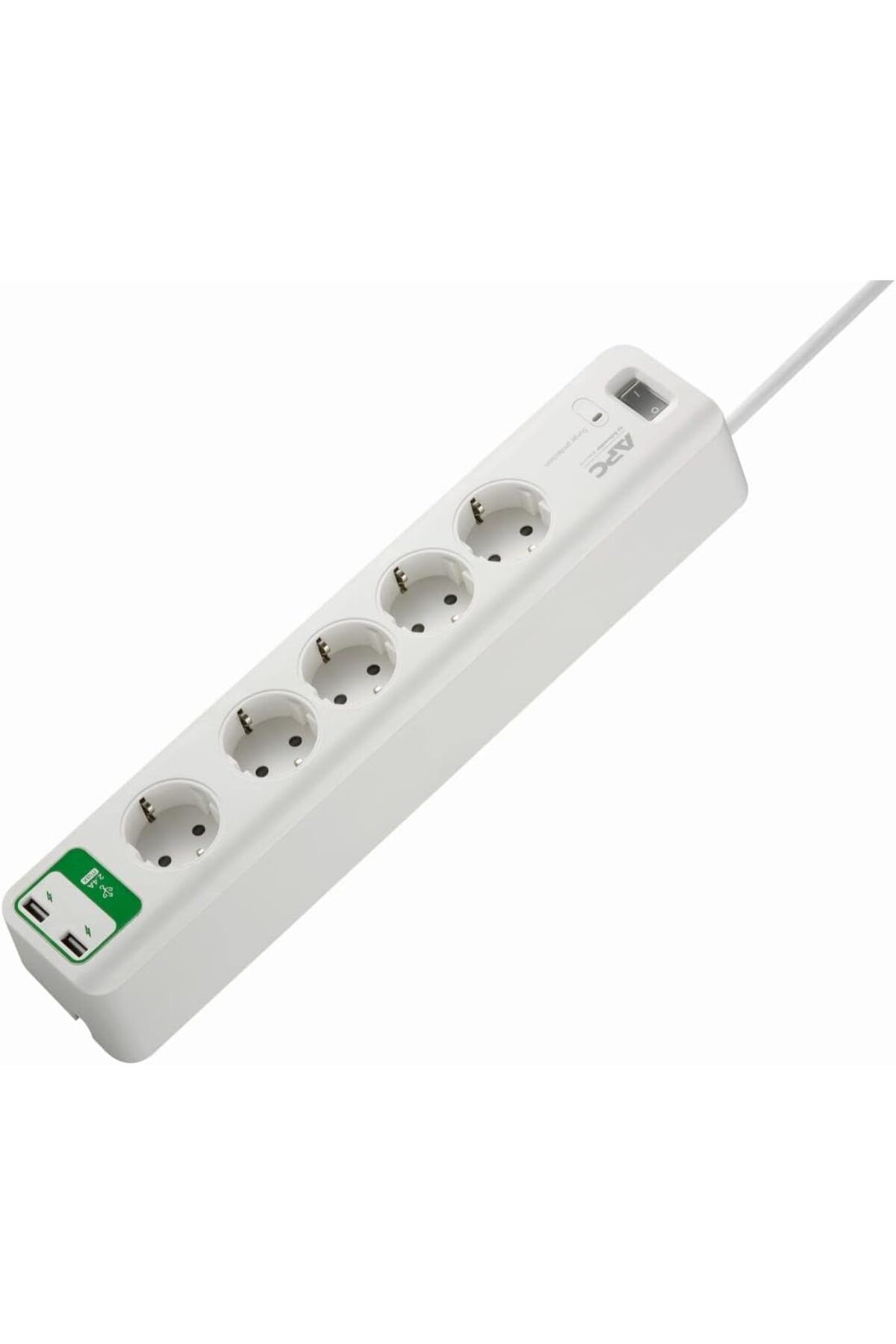 NcK Electric APC 5'li Akım Korumalı Priz 230V ve 2 USB Girişi 5V - 2.4A