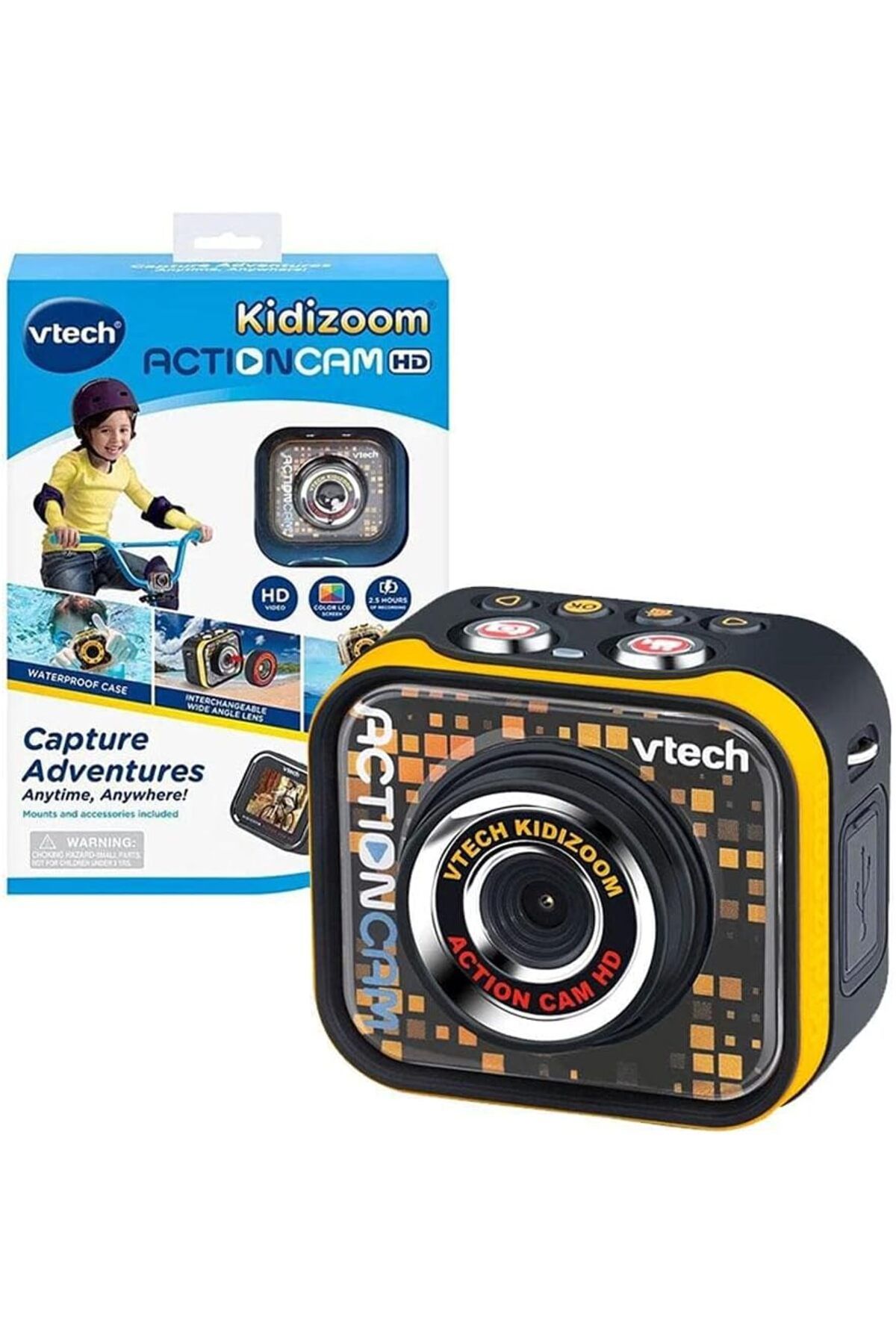 NcK 520203 Action Cam HD, aksiyon kamerası, tek kişilik, çok renkli, kutu boyutu: 20 x 27.9 x 5.8 cm