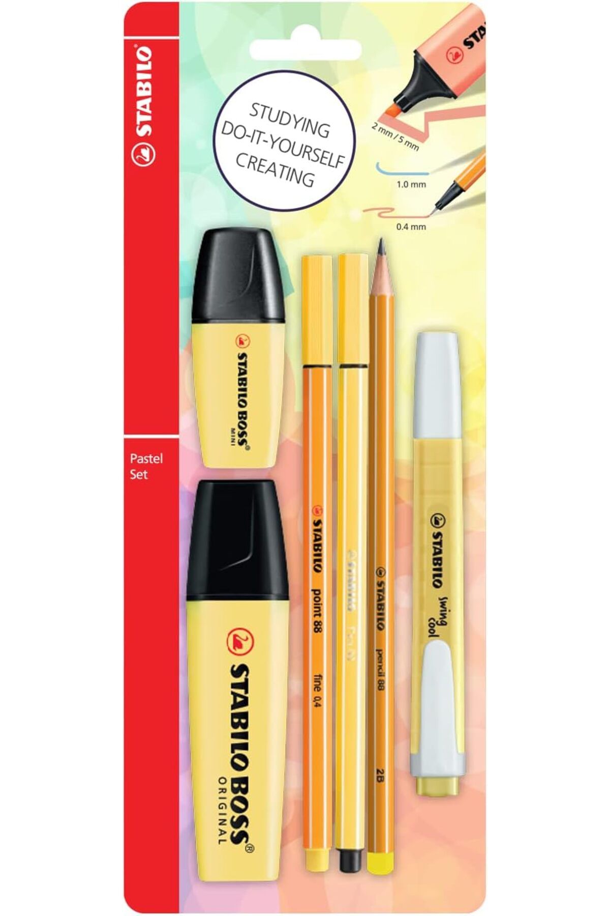 STOREMAX Gfc Store - Sarı 6'lı Set Renk - Tek Pastel Seti - - Kalem Yeni MtShop 210035