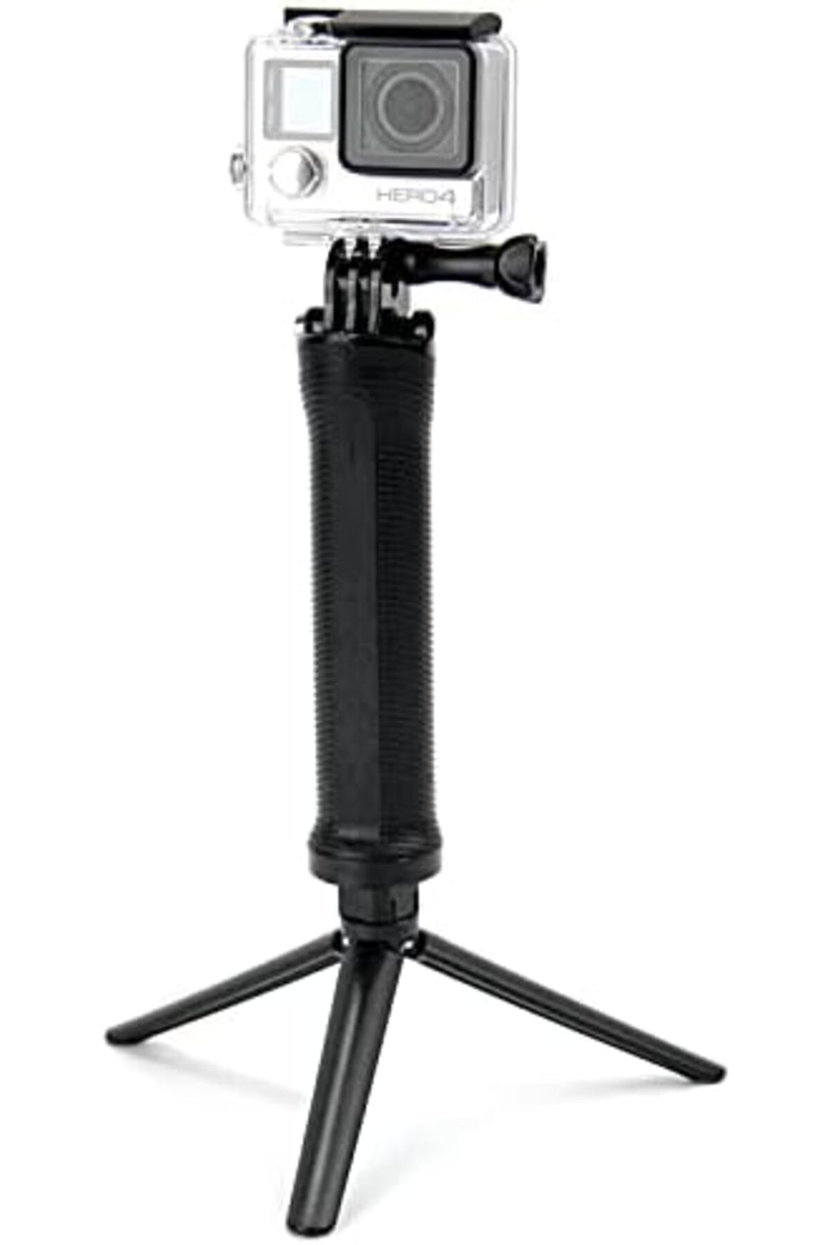 NcK Aksiyon Kameralar ve GoPro ile Uyumlu Monopod Çubuğu Stand Mini Tripod 3in1