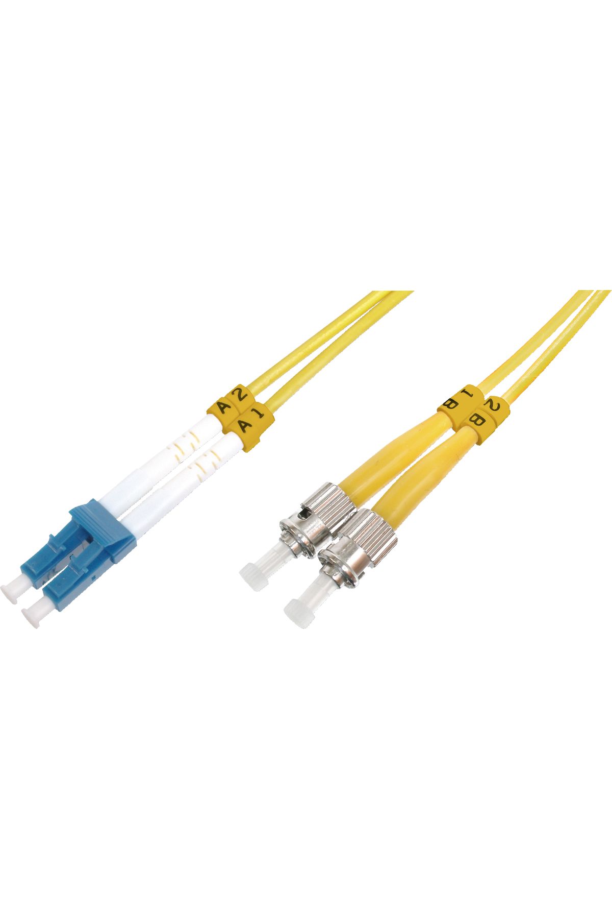 evimdeyokyok Beek LC-SC Fiber Optik Patch Kablo, 9/125 µ, Singlemode, 3.0mm, Duplex, OS2, LSZH, 1 metre TdrTR