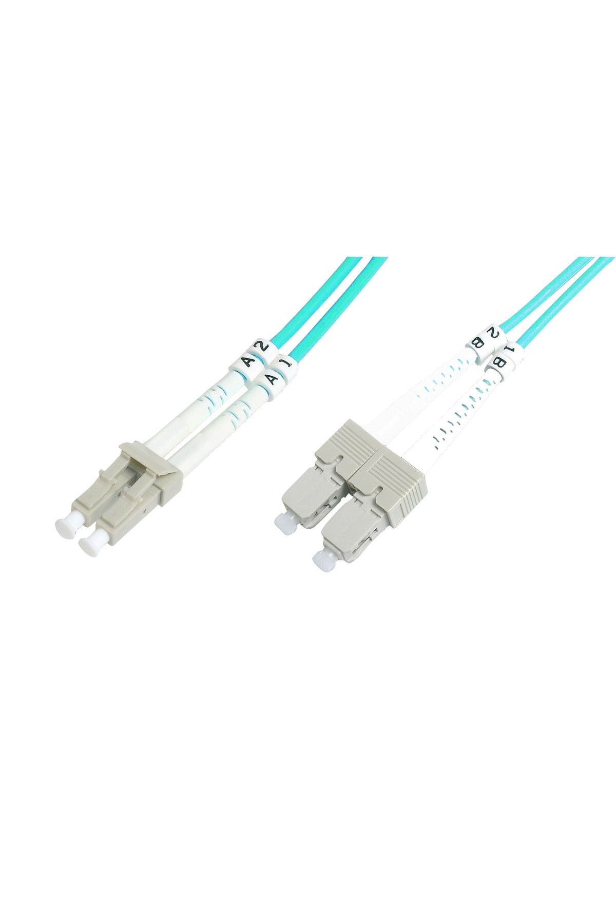 evimdeyokyok Beek LC-SC Fiber Optik Patch Kablo, Multimode OM 3 50/125 Duplex, 3.0mm, LSZH, 10 metre TdrTR