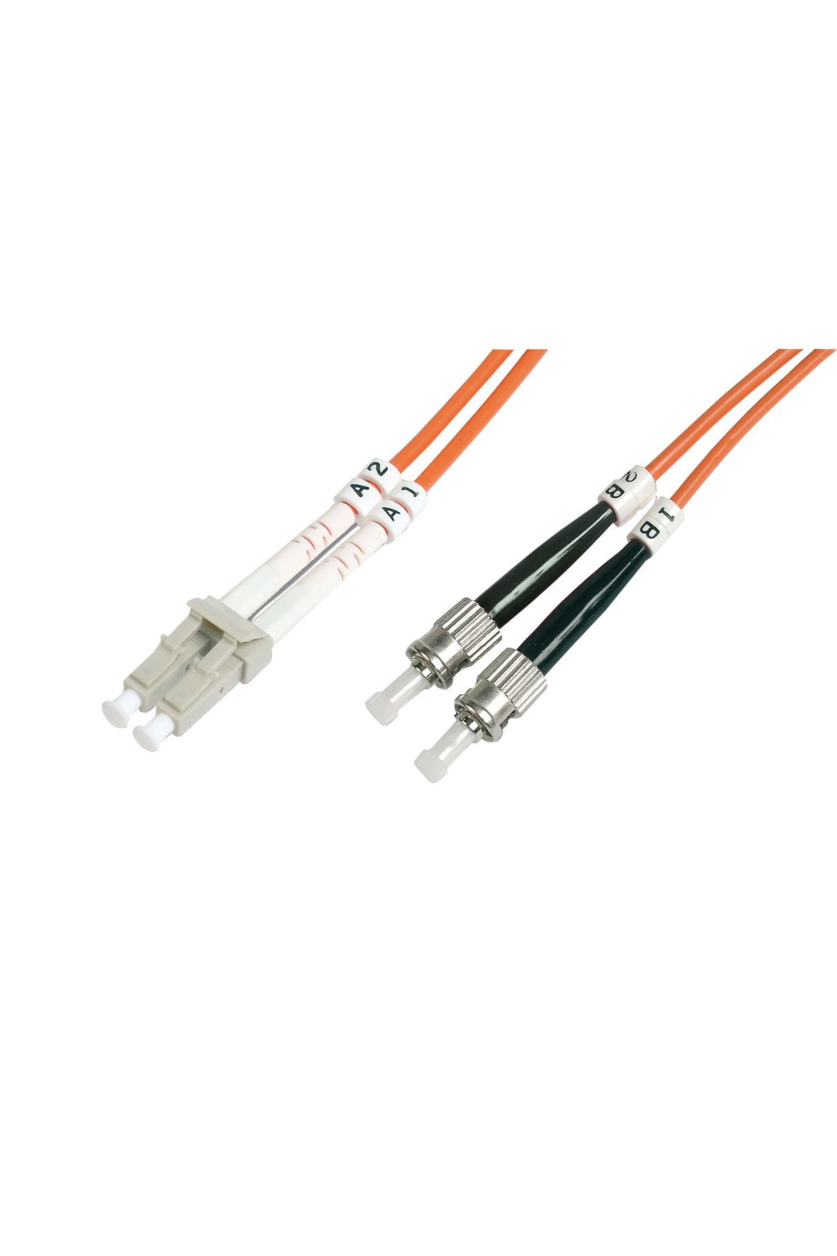 evimdeyokyok Beek LC-ST Fiber Optik Patch Kablo, Multimode OM 1 62.5/125 Duplex, 3.0mm, LSZH, 2 metre TdrTR