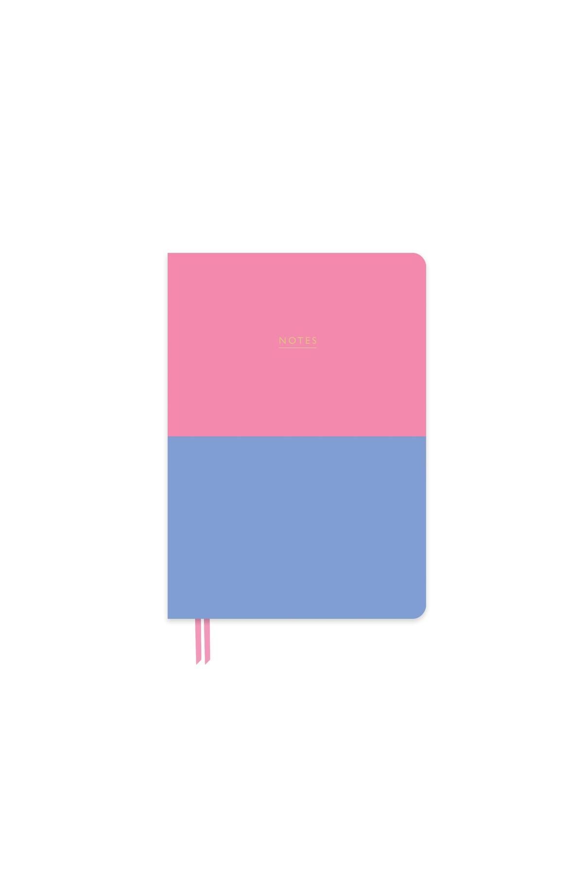 KESKİN COLOR Limited Edition A5 Ciltli Sert Kapak Duo Defter Lavanta & Pembe