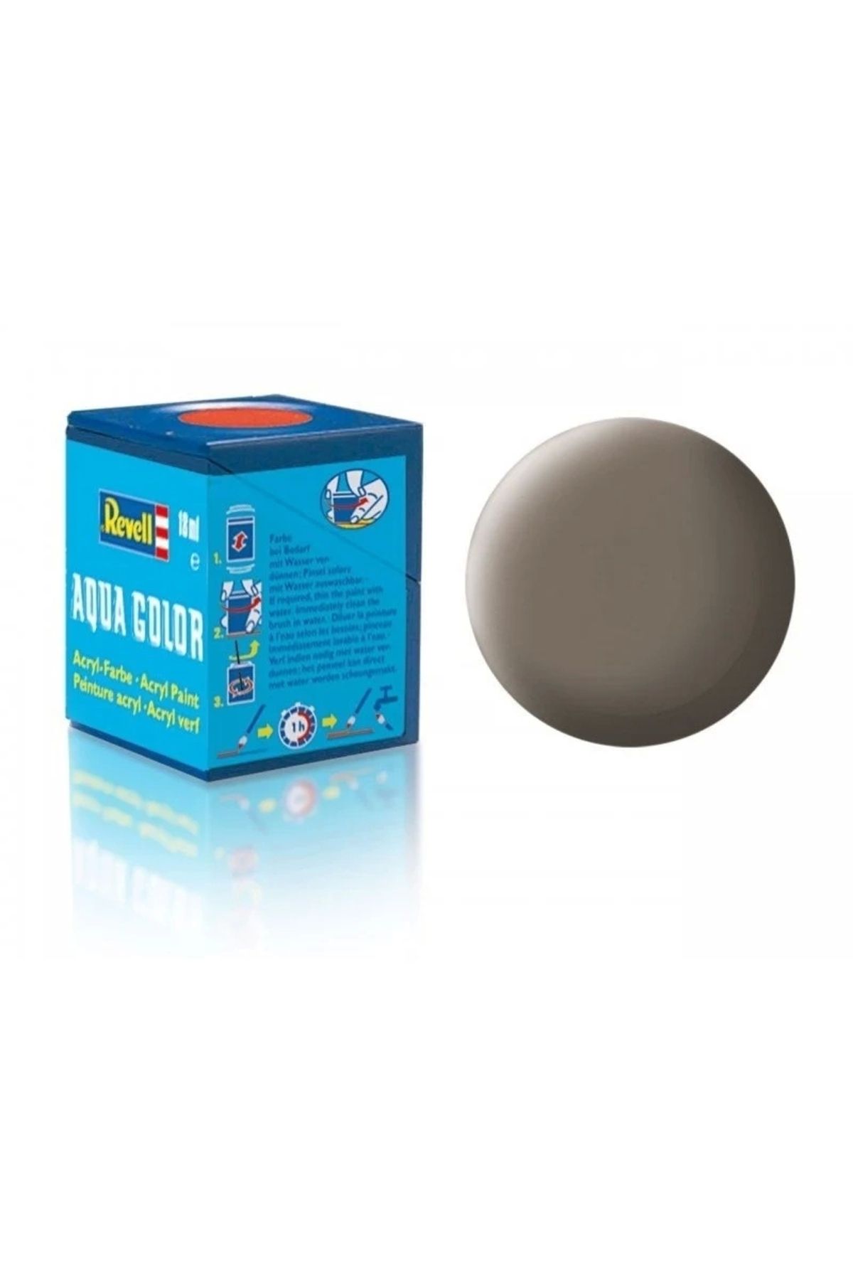 Basic Fun Çocuk Revell 87 - Aqua Color Earth Brown - Mat Boya- 18 ml