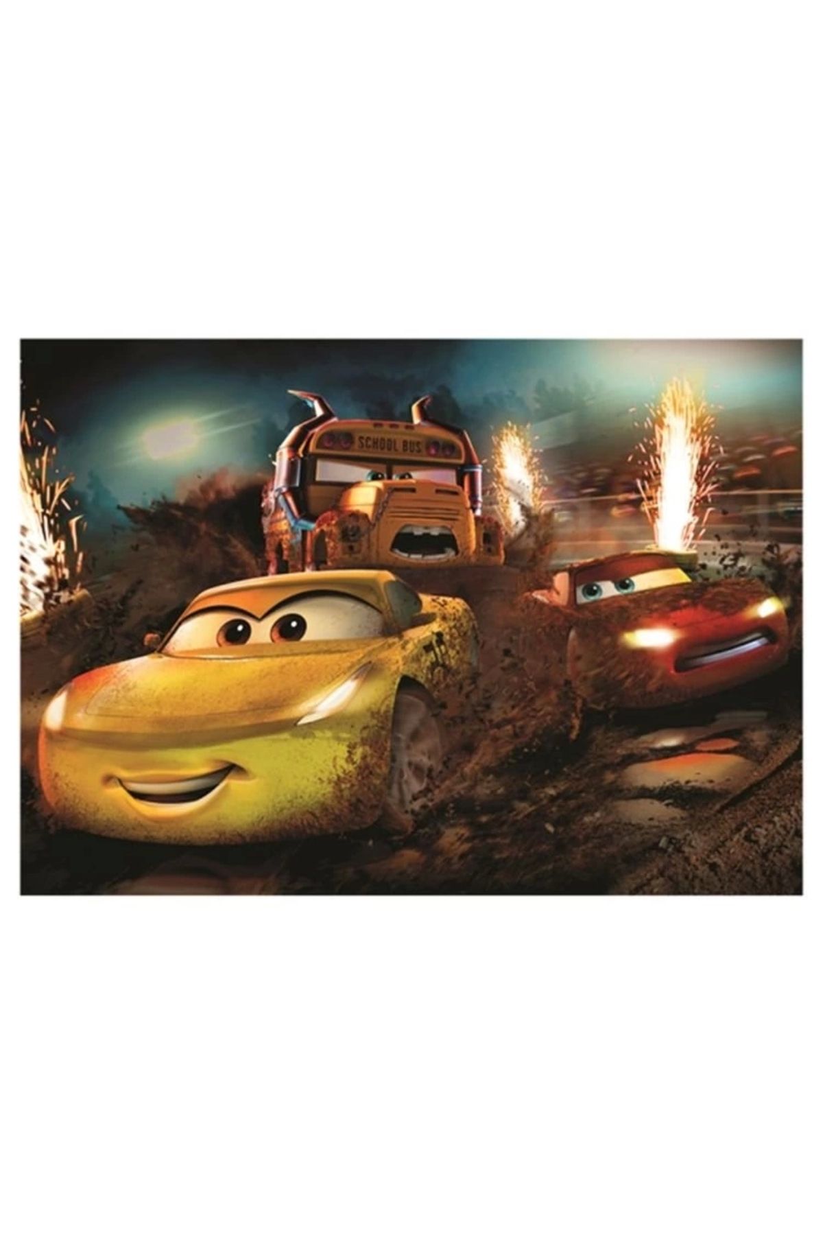 Finetoo Çocuk 200 Parça Cars Puzzle