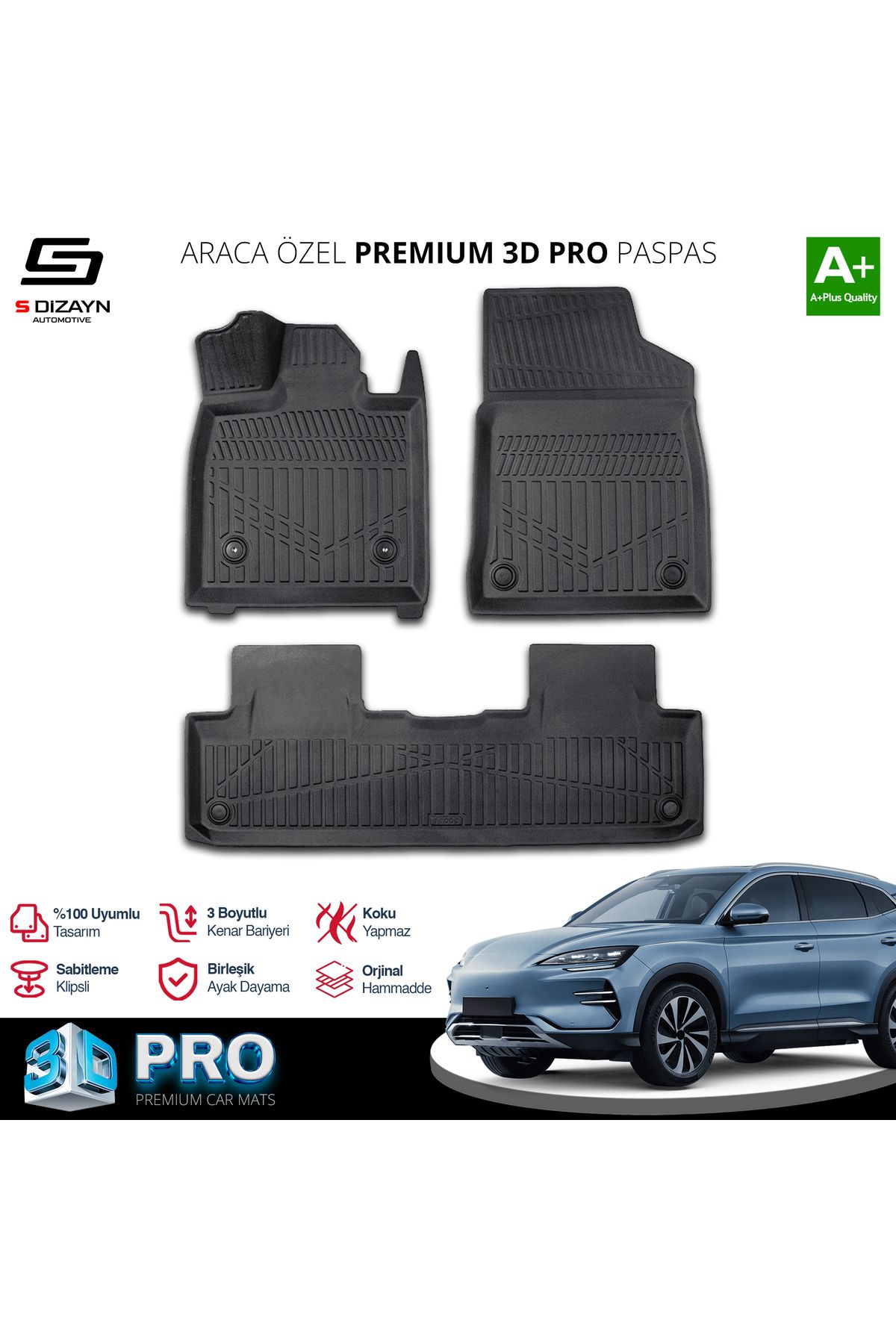 TREND Meka Part BYD Seal U 3D Pro Havuzlu Paspas 2024 Üzeri A+ Kalite