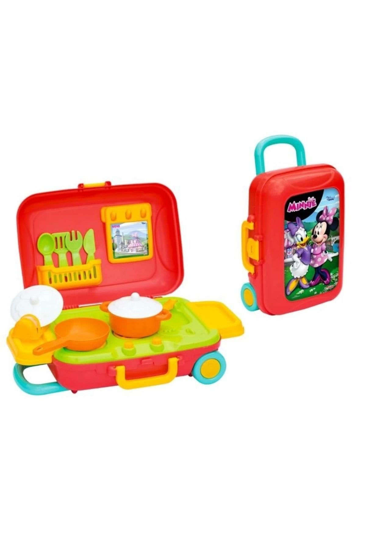 Finetoo Çocuk Dede Mini Mouse Mutfak Seti Bavulum