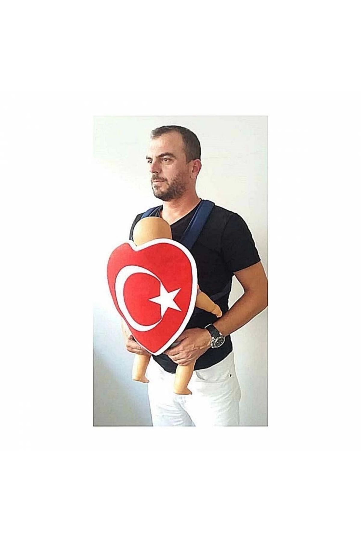 Finetoo Çocuk Baby Shada Türk Bayraklı Kanguru Kılıfı