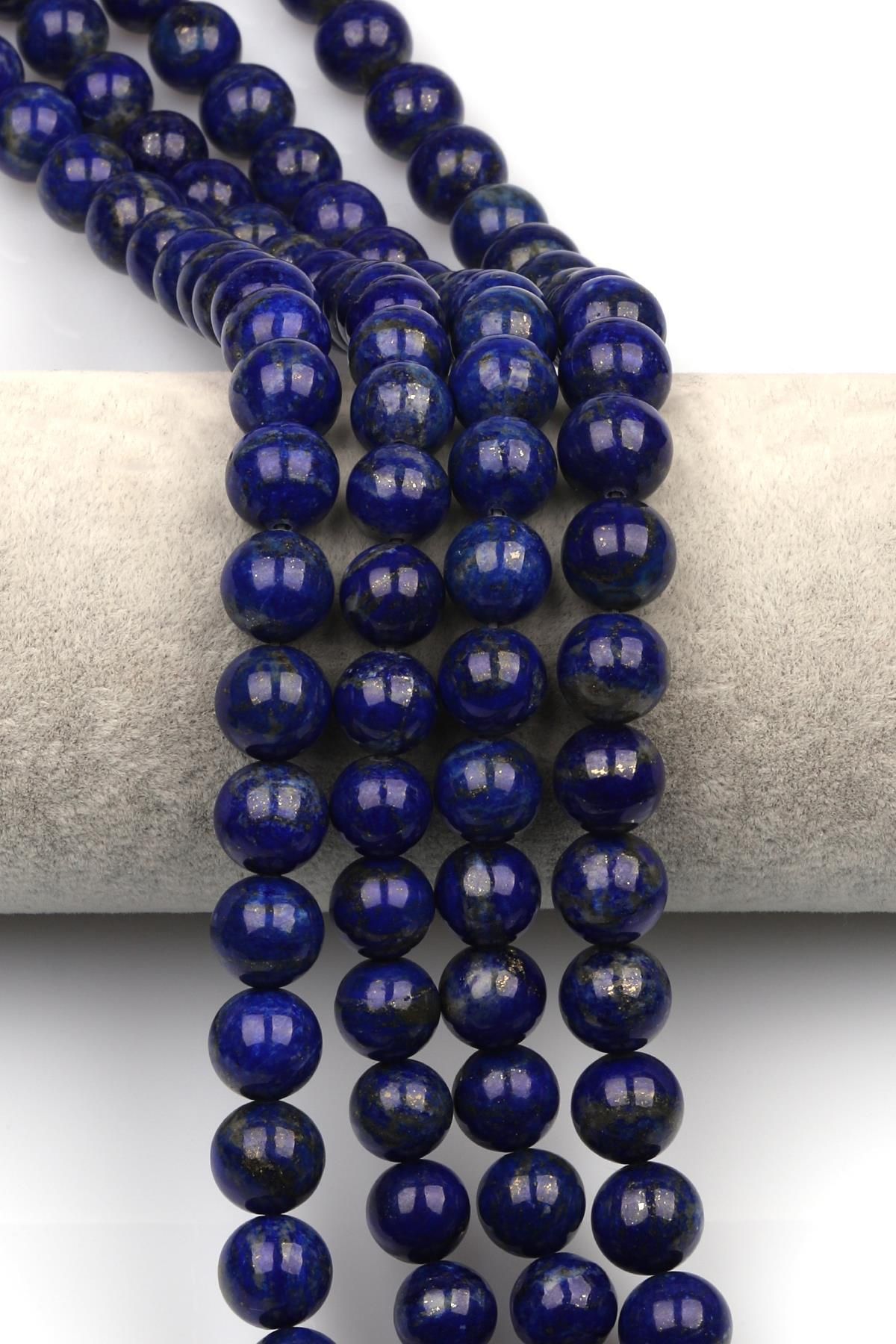 Alibaba Doğaltaş Lapis Lazuli (AAA Kalite) Doğaltaş Dizi 10 mm Küre Kesim