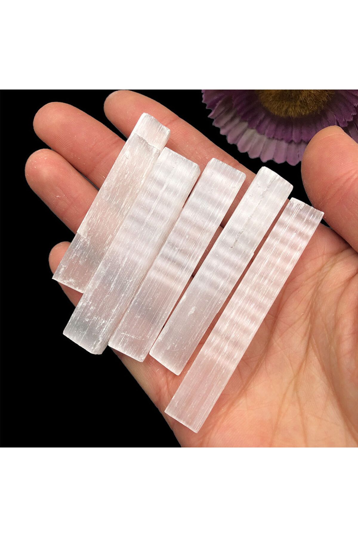 Choice-10pcs/Lot Natural Selenite Stick Raw Gypsum Crystal Mineral Healing Stone Reiki Gift Chakra Witch... 3