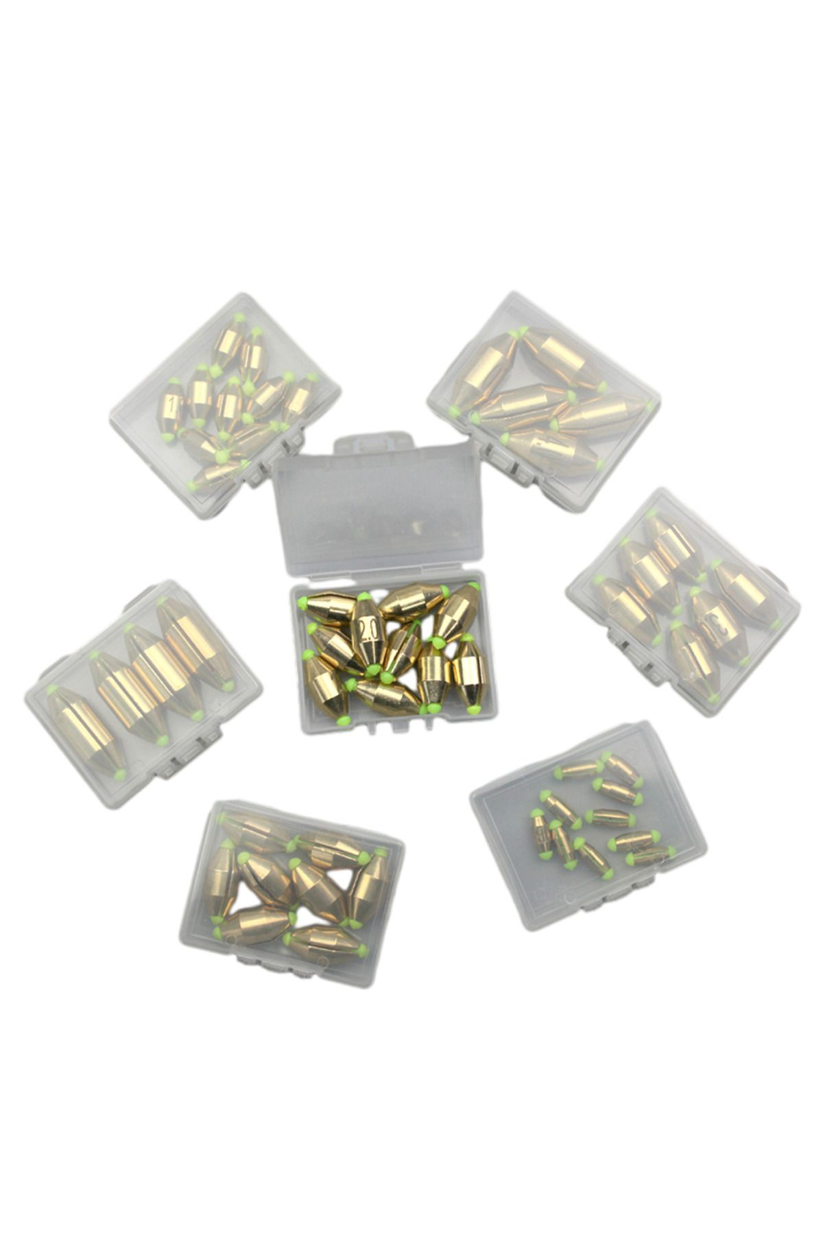Creekmoon-11.2g Size 3.0 10pcs/box Fast Water Hollow Copper Sinkers Sea Rock Fishing Raft Quick Sinking Underw 6