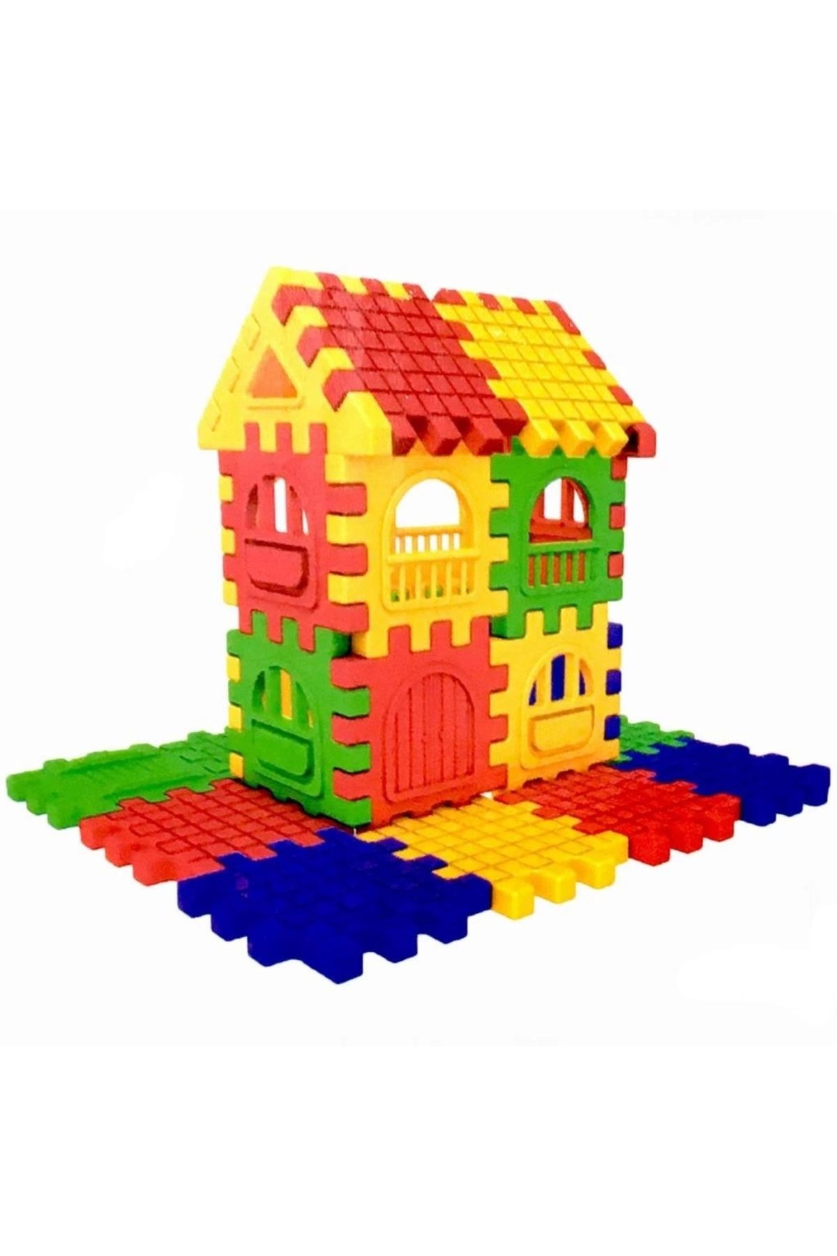 Basic Fun Çocuk Puzzle City 3D Yapı ve Tasarım Blokları 128 Parça