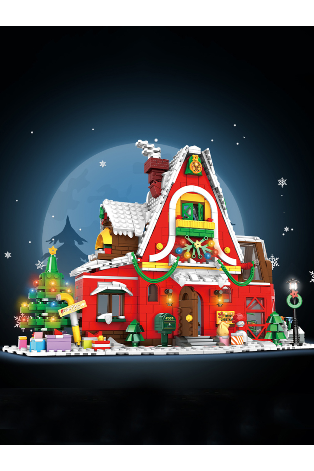 0276 2023 خلاقیت شهری، دهکده زمستانی، خانه کریسمس، خانه هنر کریسمس، مدل ساختمان، بلوک‌های ساختمانی B