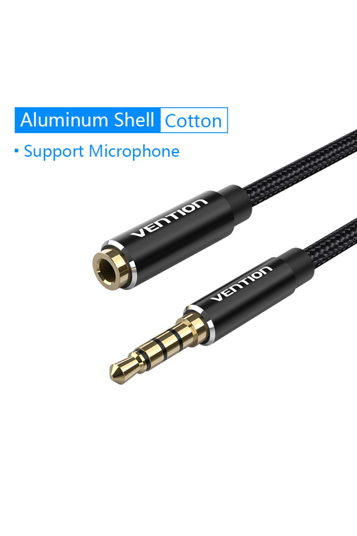 Choice-3m Support Mic BHCB Vention Jack 3.5 Aux Extension Cable for Car Laptop Mini PC TV Xiaomi Huawei Ste 1