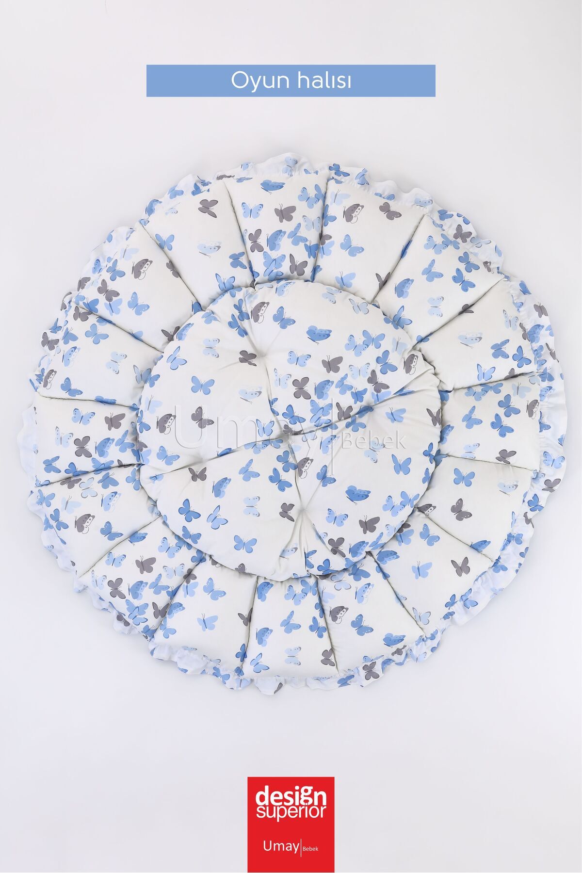 Umaybebek 3'lü Set Yatak Ve Yastık, Yuvarlak Babynest, Oyun Halısı, Bebek Yatağı fotoğrafı 4 (önizleme)