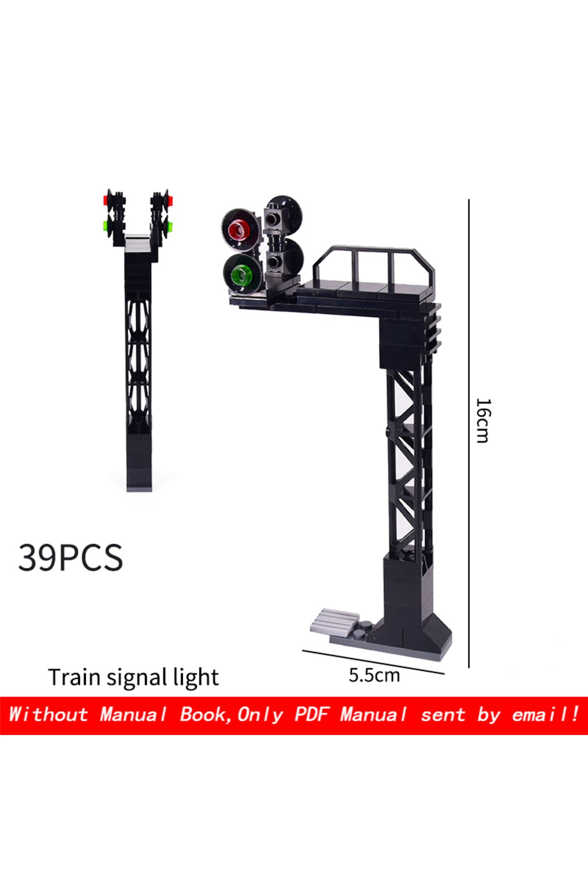 Choice-With Pdf Manual City Trains Flexible Tracks Forked Straight Curved Soft Rails Track Switch Building 1
