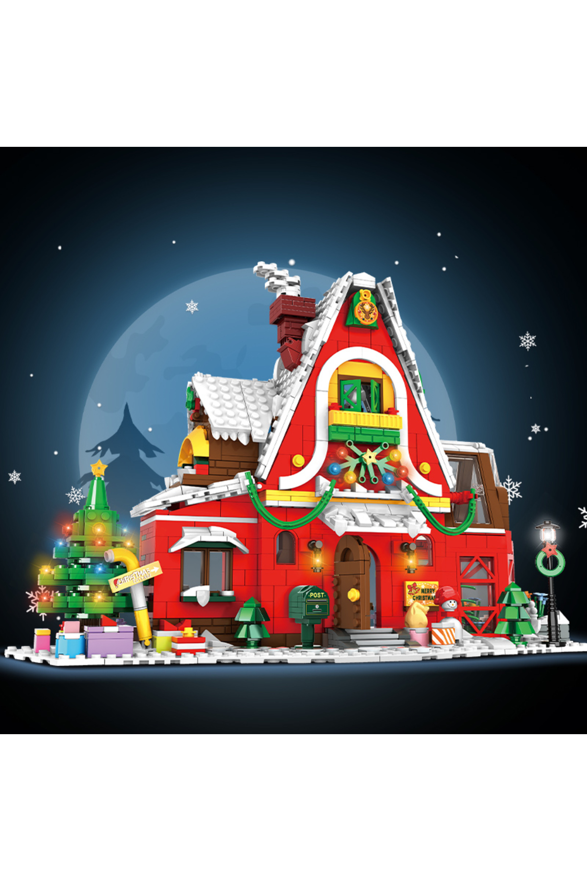 0276 2023 خلاقیت شهری، دهکده زمستانی، خانه کریسمس، خانه هنر کریسمس، مدل ساختمان، بلوک‌های ساختمانی B