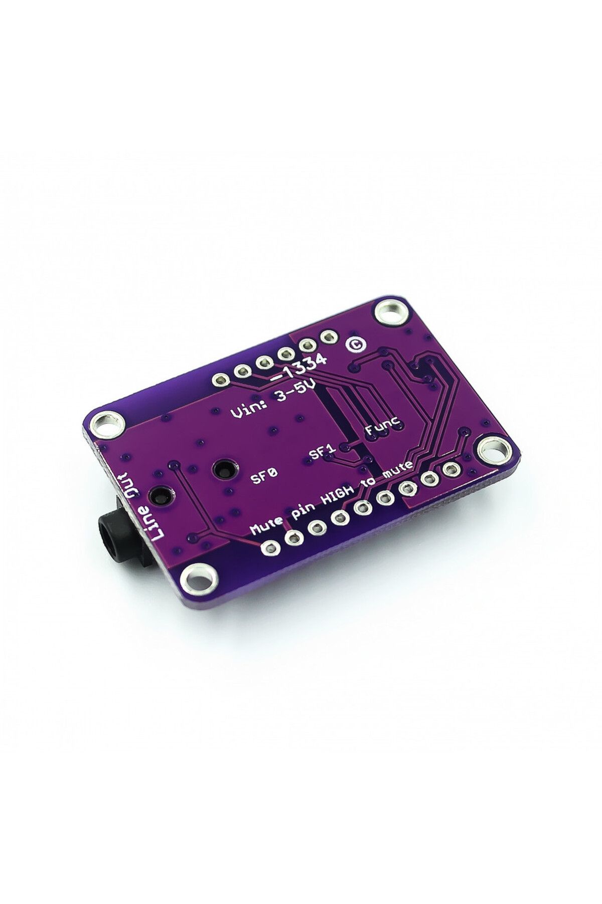 Choice-DAC Module 1334 UDA1334A I2S DAC Audio Stereo Decoder Module Board For Arduino 3.3V - 5V 4