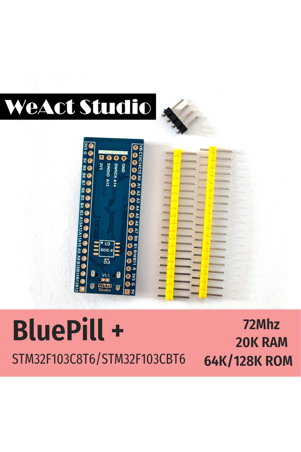 Choice-Stm32f103cbt6 Weact Stm32f103c8t6 Stm32f103cbt6 Stm32f103 Stm32f1 Bluepill Plus Arm Stm32 Minimum Sy 2
