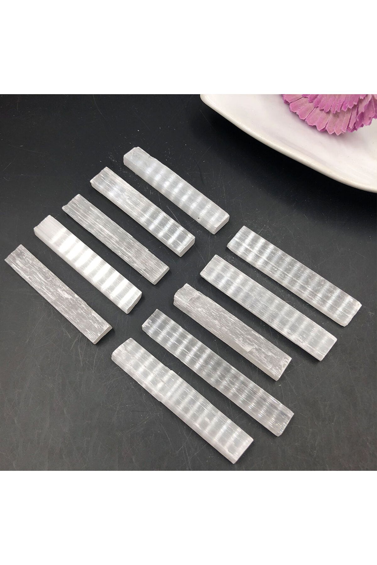 Choice-10pcs/Lot Natural Selenite Stick Raw Gypsum Crystal Mineral Healing Stone Reiki Gift Chakra Witch... 4