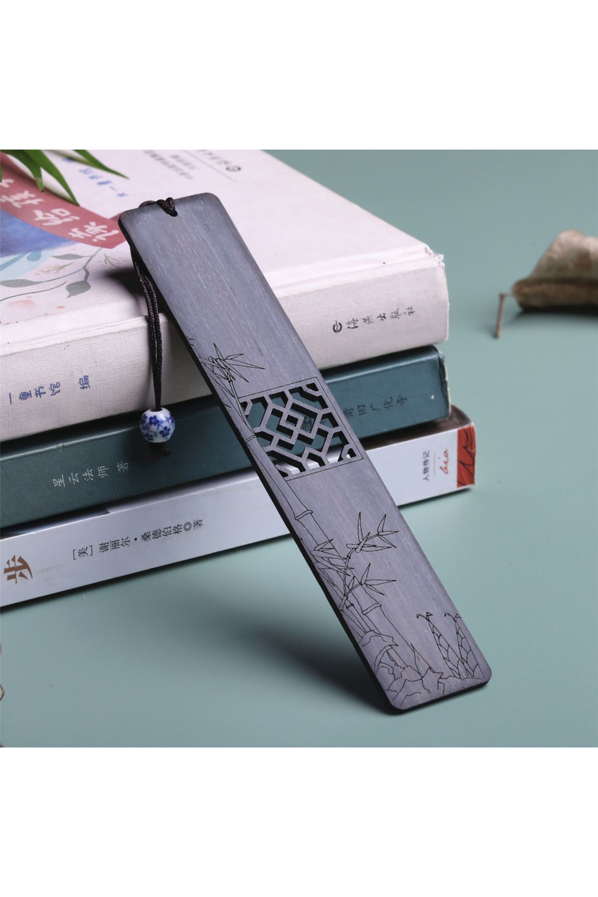 Choice-Bamboo Chinese Style Wooden Mahogany Bookmark Hollow Window Blossom Plum Orchid Bamboo Chrysanthemum 1