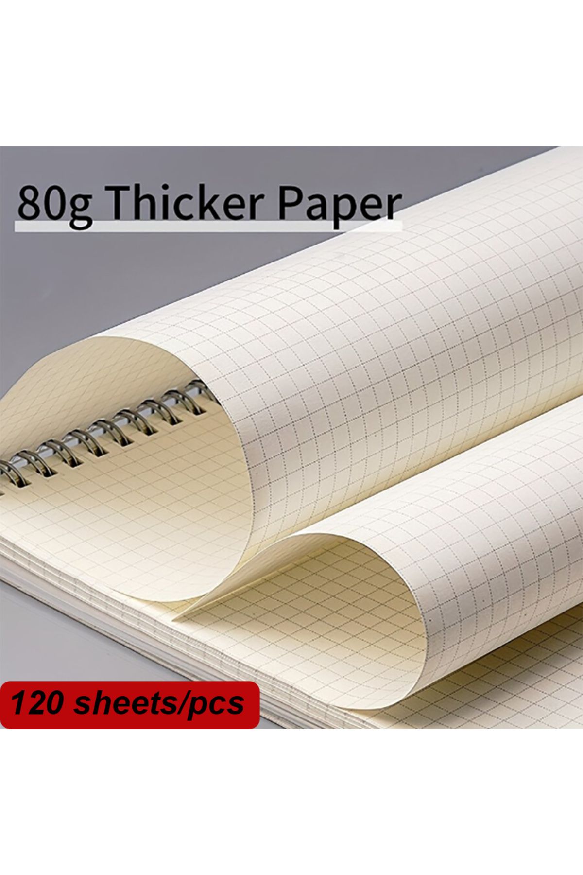 Choice-A5 A4 A5 B5 Spiral Book Coil Notebook 120 Sheets 240 Pages Grid Notebook Pp Cover 4