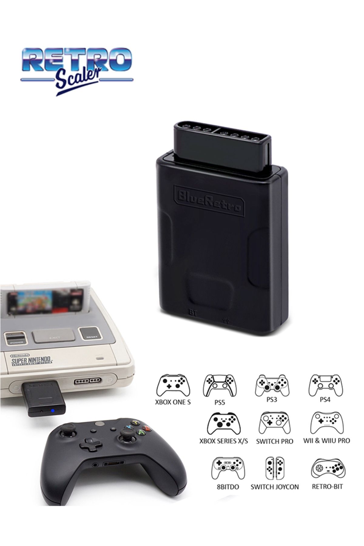 RetroScaler-Blueretro Wireless Controller Adapter For SNES SFC Console to PS4 PS5 Switch Pro Swit... 8