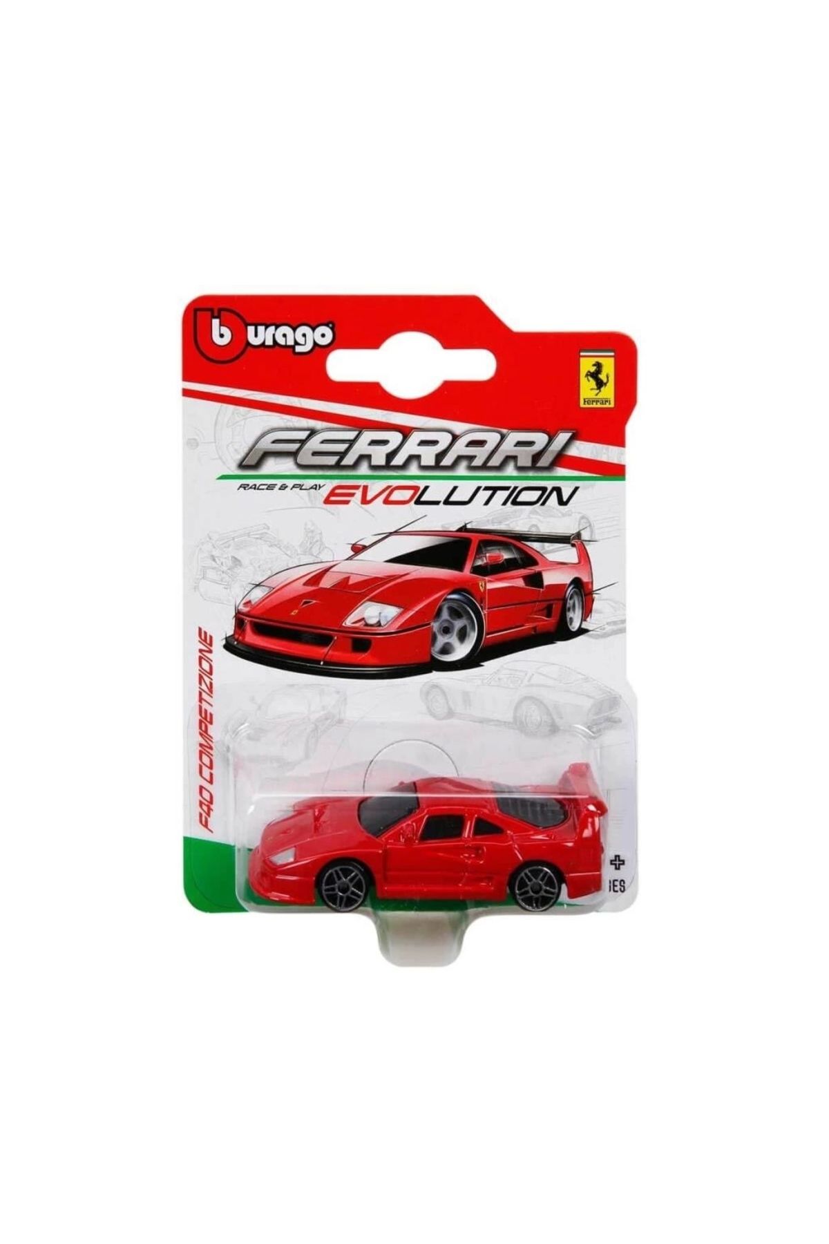 Basic Fun Çocuk Bburago Ferrari Evolution 7 cm. Model Araba