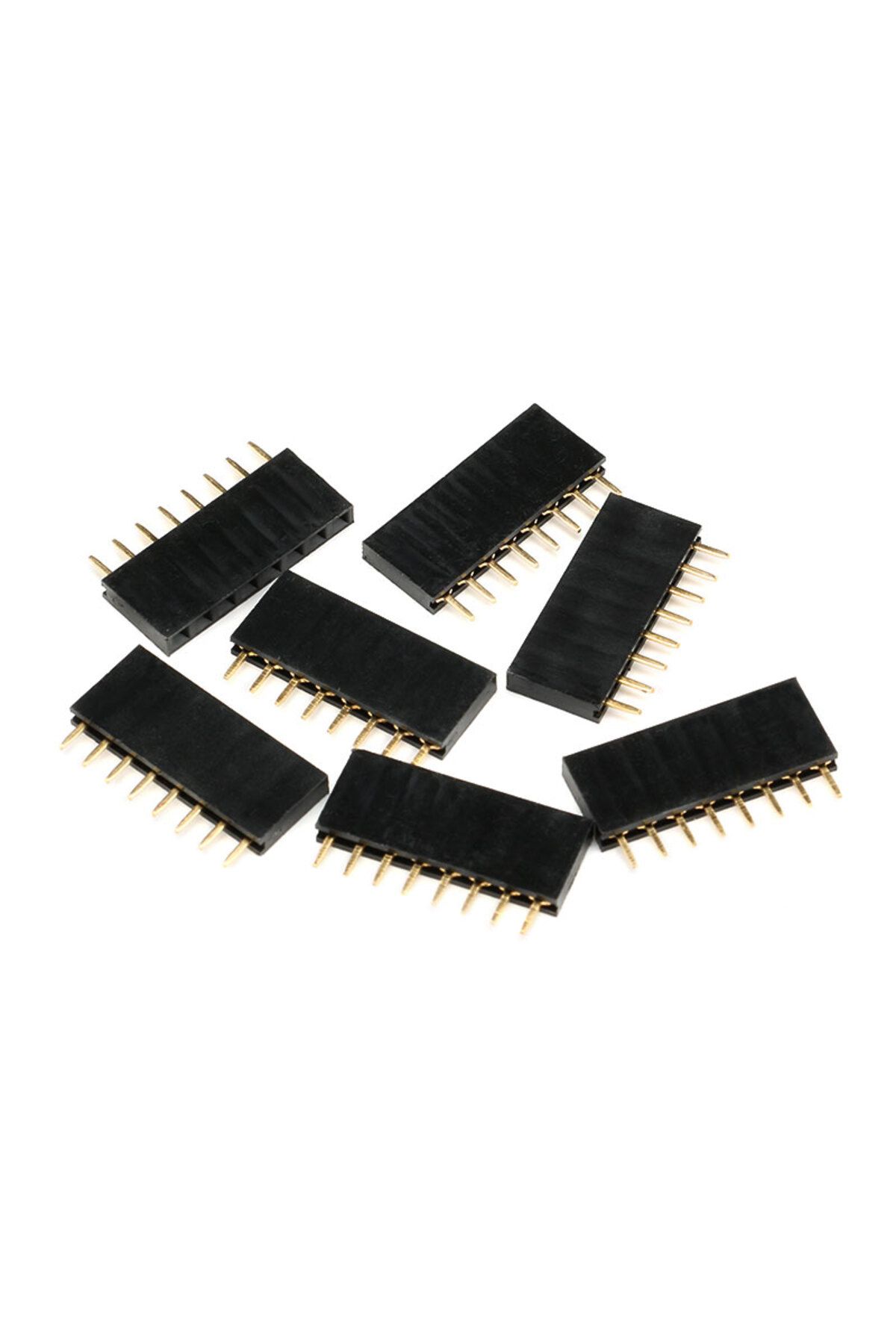 Choice-15p 10pcs 2.54mm Pitch Single Row Female 2~40p Pcb Socket Board Pin Header Connector Strip Pinheader 5
