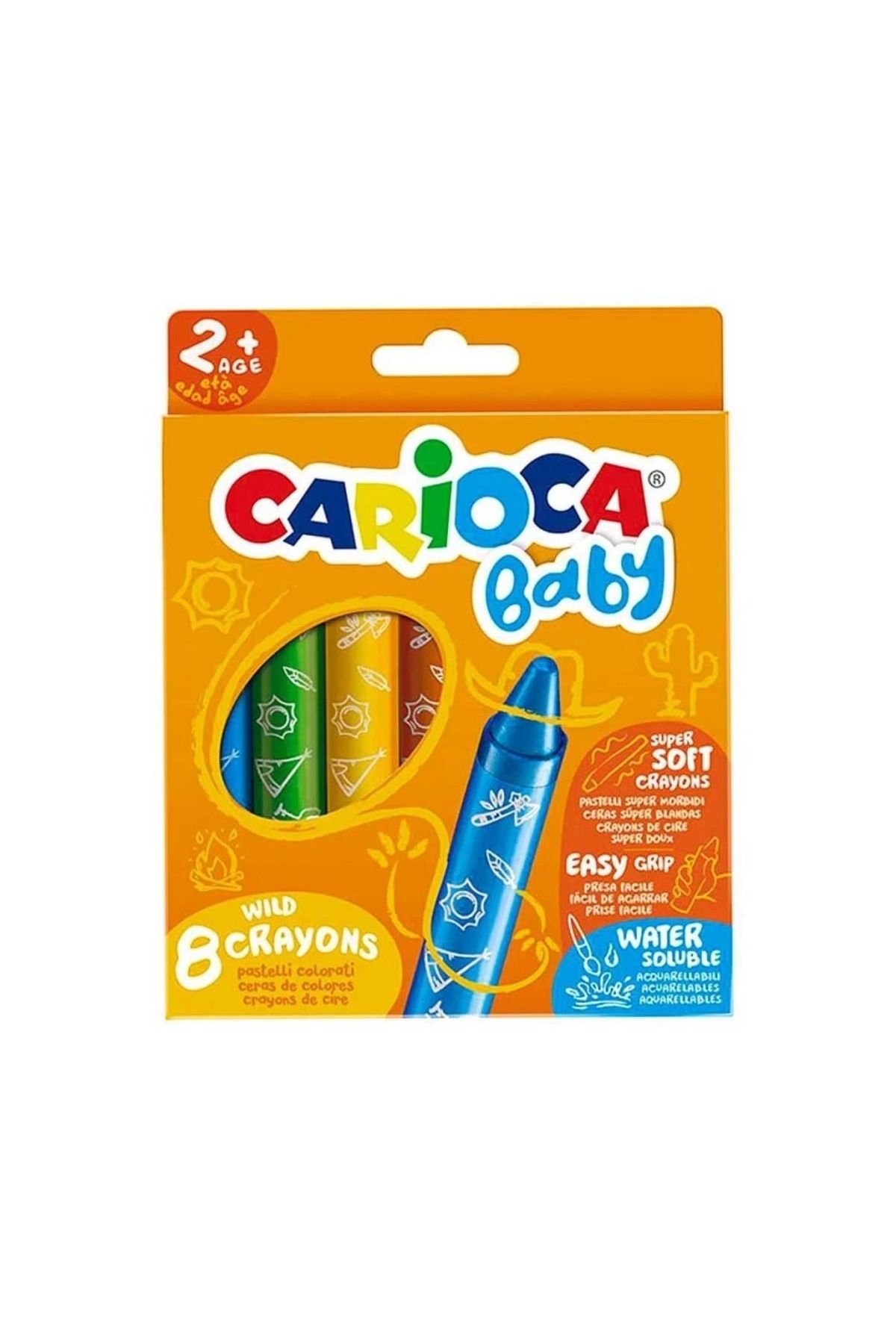 Basic Fun Çocuk Carioca Jumbo Bebek Yumuşak Pastel Boya 8'li