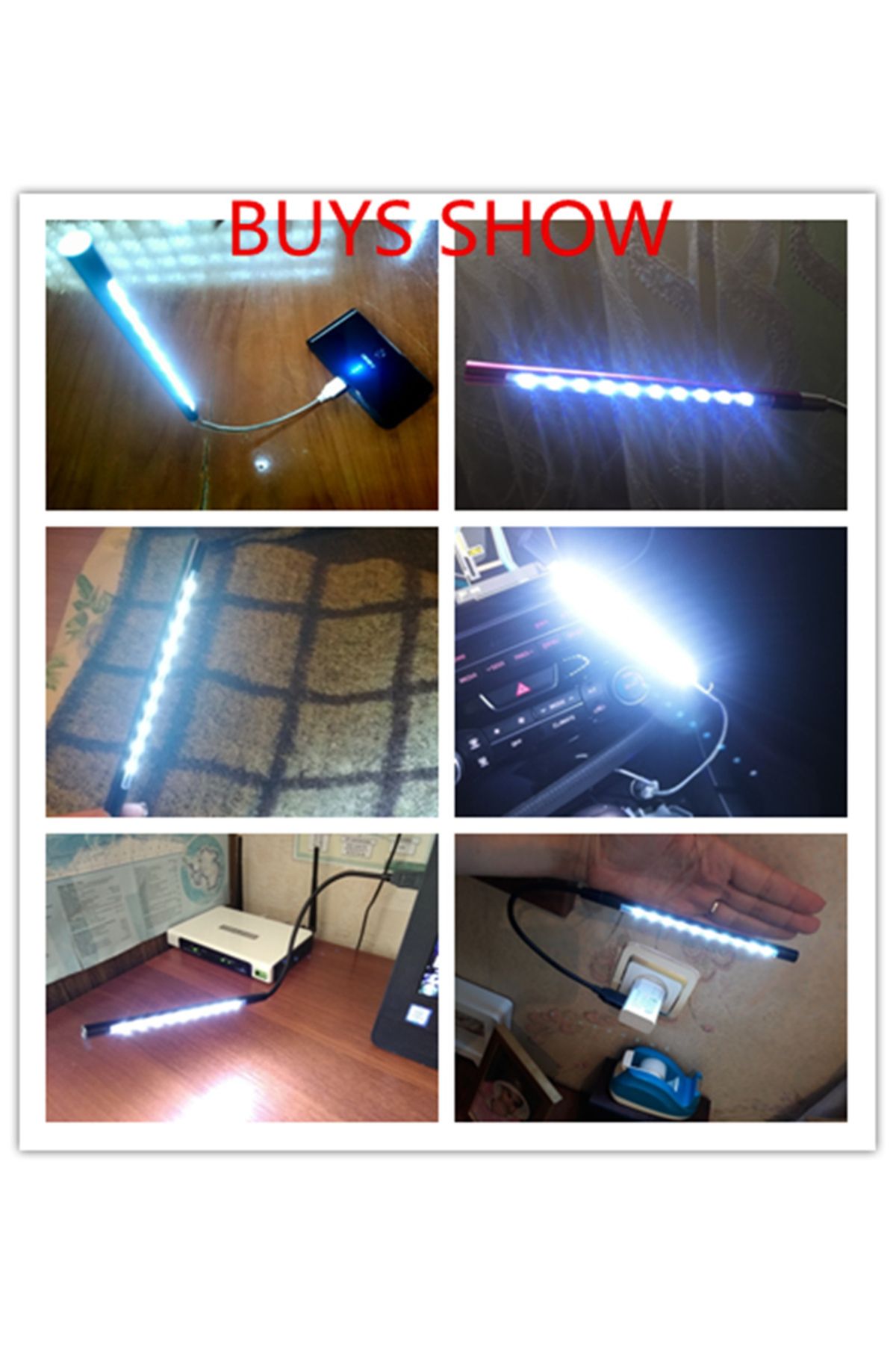Choice-Black Metal Material Usb Led Lights Book Lamp 10leds Flexible Book Reading Light Table Lamp For Note 6