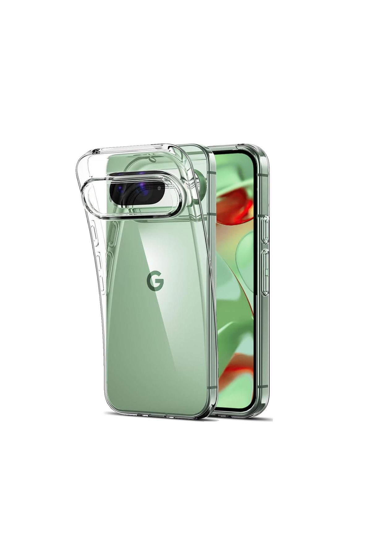 Microcase Google Pixel 9/9 Pro ile Uyumlu Slim Serisi Soft TPU Silikon Kılıf - Şeffaf AL3324